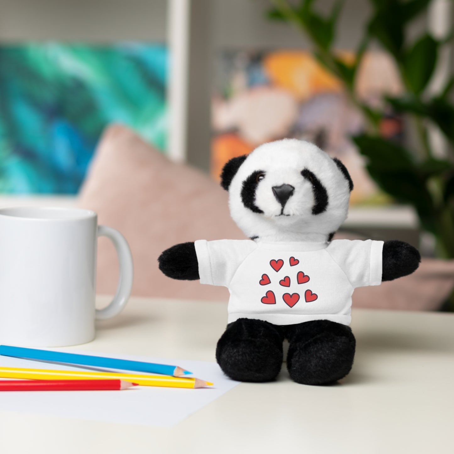 Ours en peluche avec t-shirt cœur