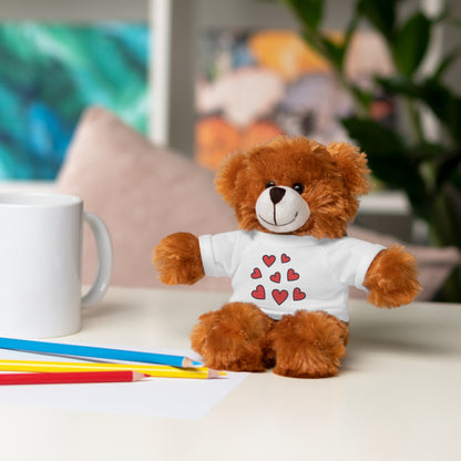 Ours en peluche avec t-shirt cœur