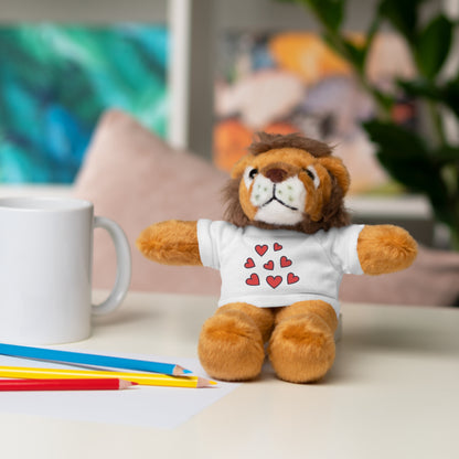 Ours en peluche avec t-shirt cœur