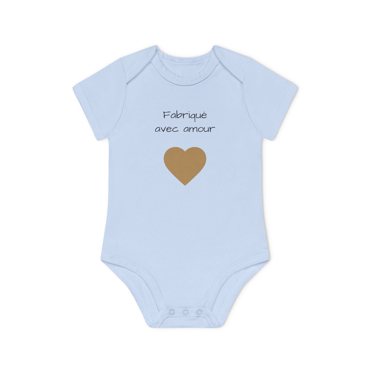 Body bébé "fabriqué avec amour" coeur