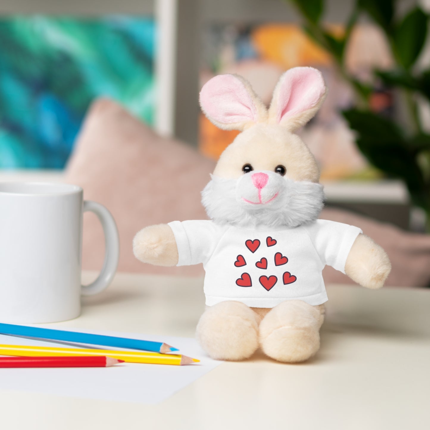 Ours en peluche avec t-shirt cœur