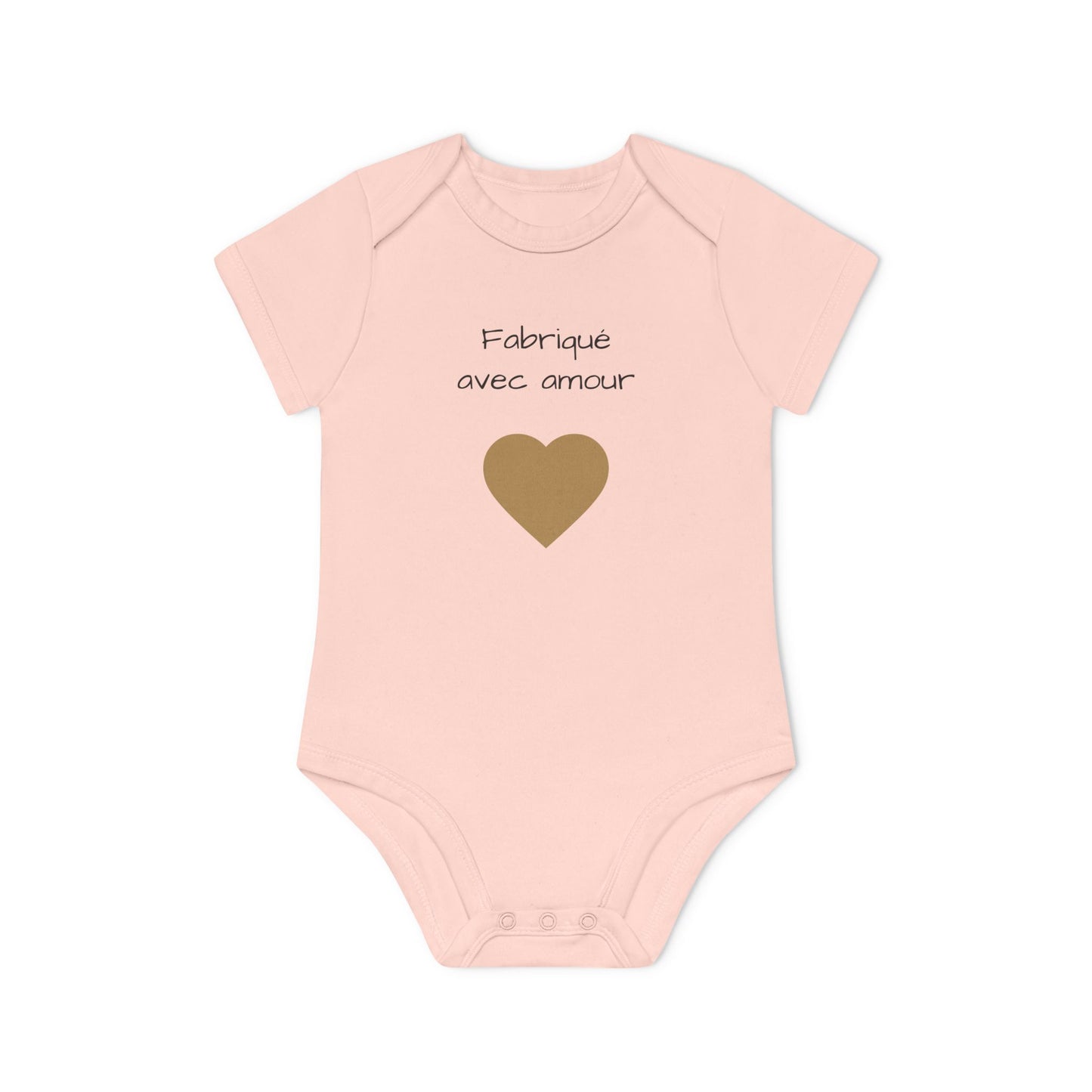 Body bébé "fabriqué avec amour" coeur